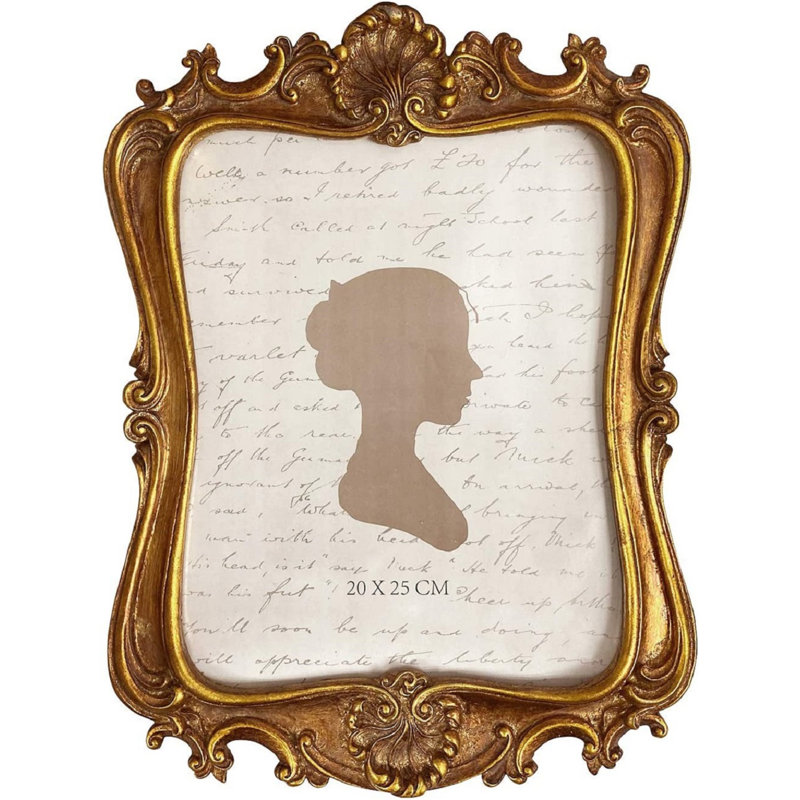 Sunlit 8x10 Inch Vintage Picture Frame, Elegant Antique Photo Frames